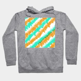 Mint & Orange Bright Splatter Hoodie